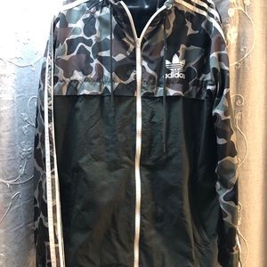 Adidas Camouflage Windbreaker